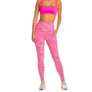 COPY - NWT Free People Movement Pink Roll Out Leggings with pockets. Gorgeous! …